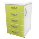 MEUBLE MOBILE 5 TIROIRS L45*H75*P50 PRATIKA
