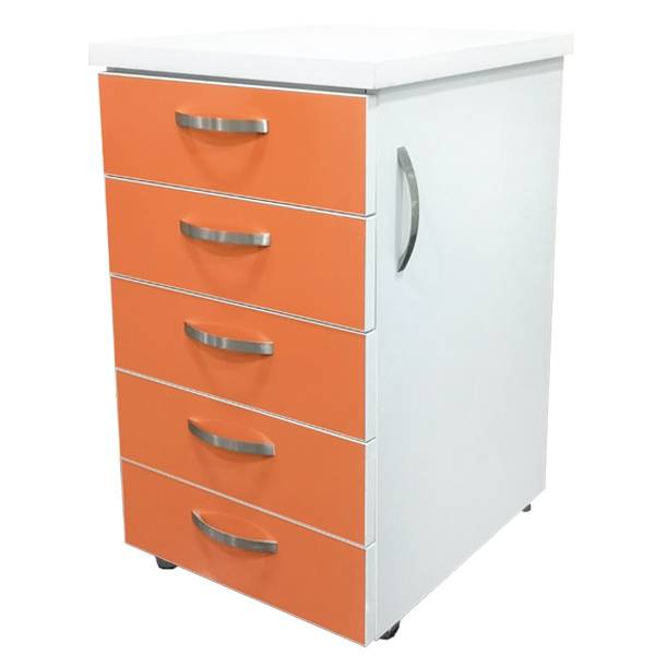 MEUBLE MOBILE 5 TIROIRS L45*H75*P50 PRATIKA