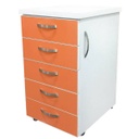 MEUBLE MOBILE 5 TIROIRS L45*H75*P50 PRATIKA